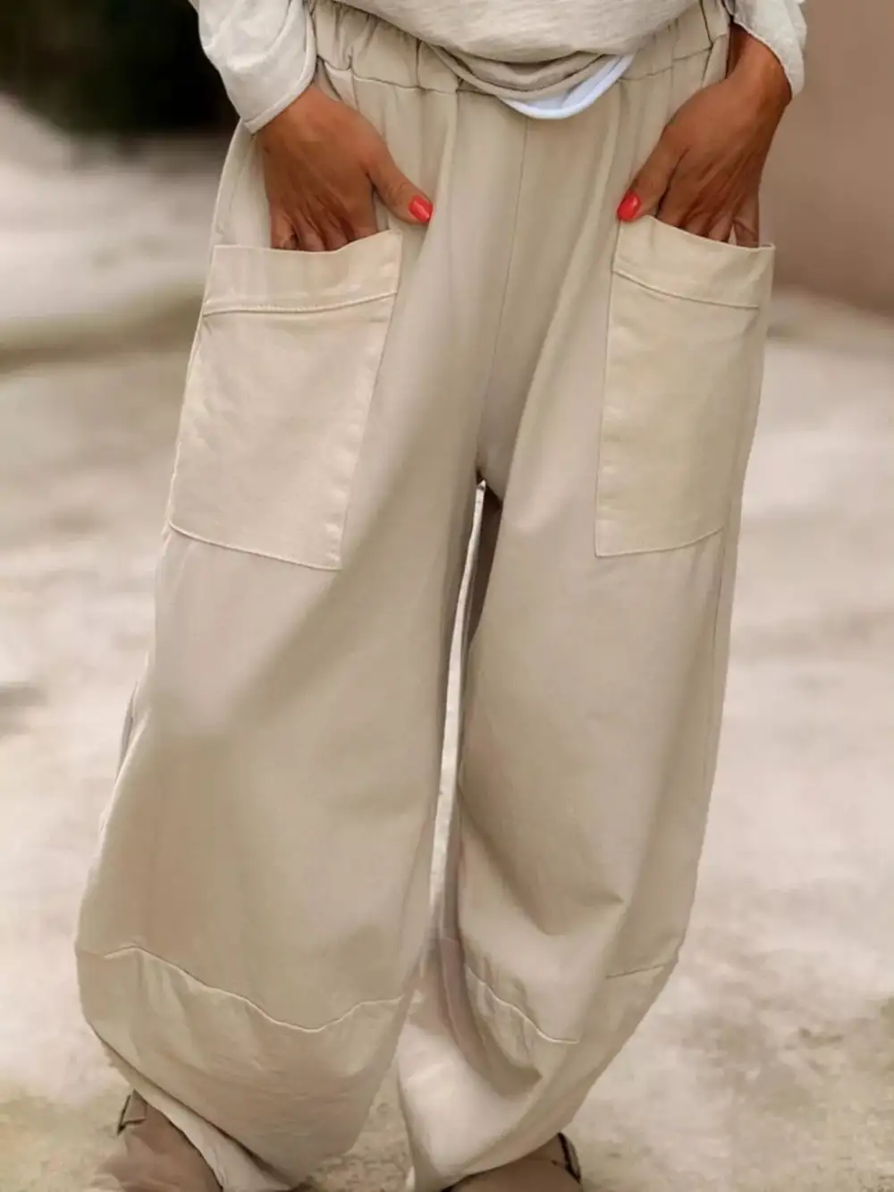 Plus Size Relaxed Fit Pants
