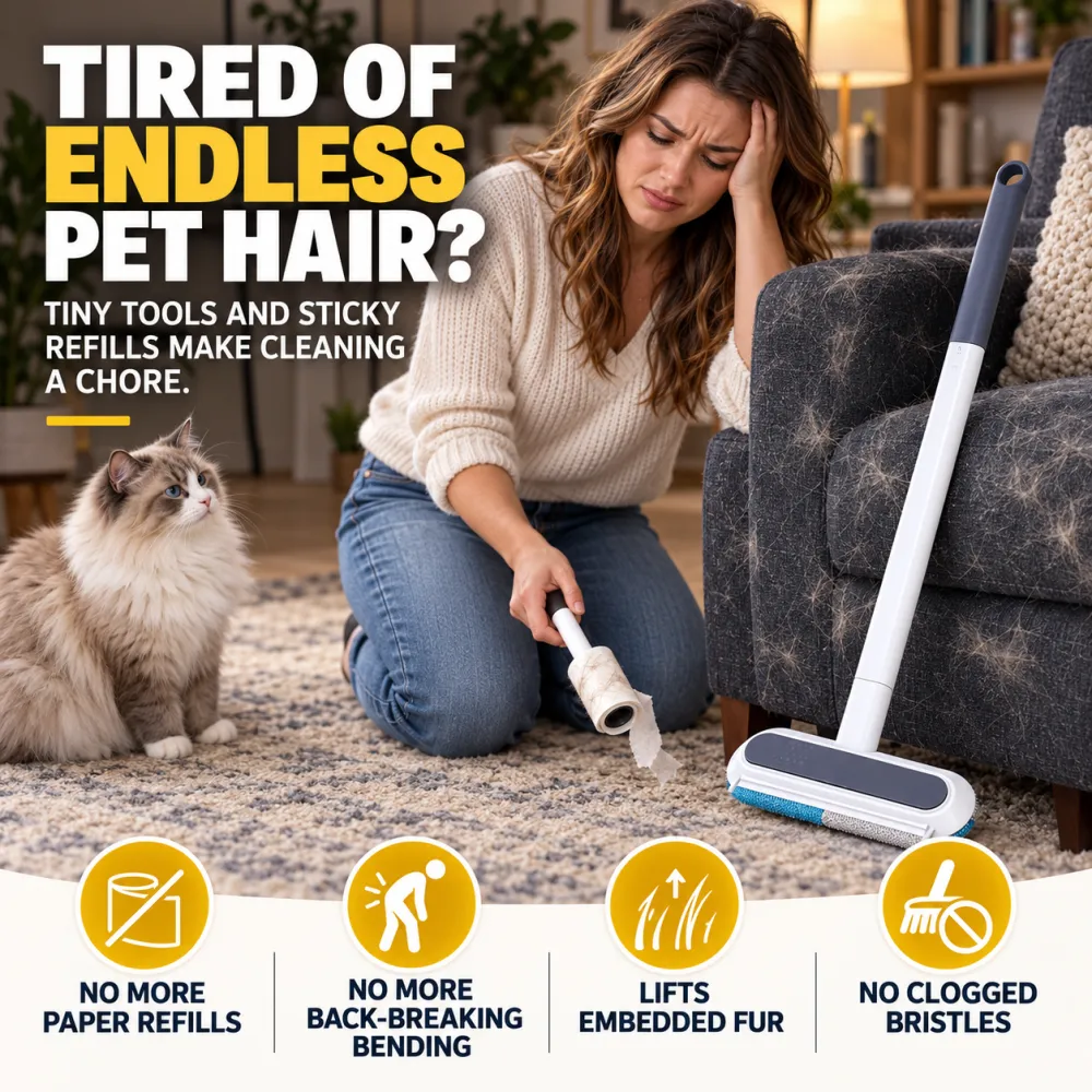 Multi-Functional Pet Hair Remover Brush