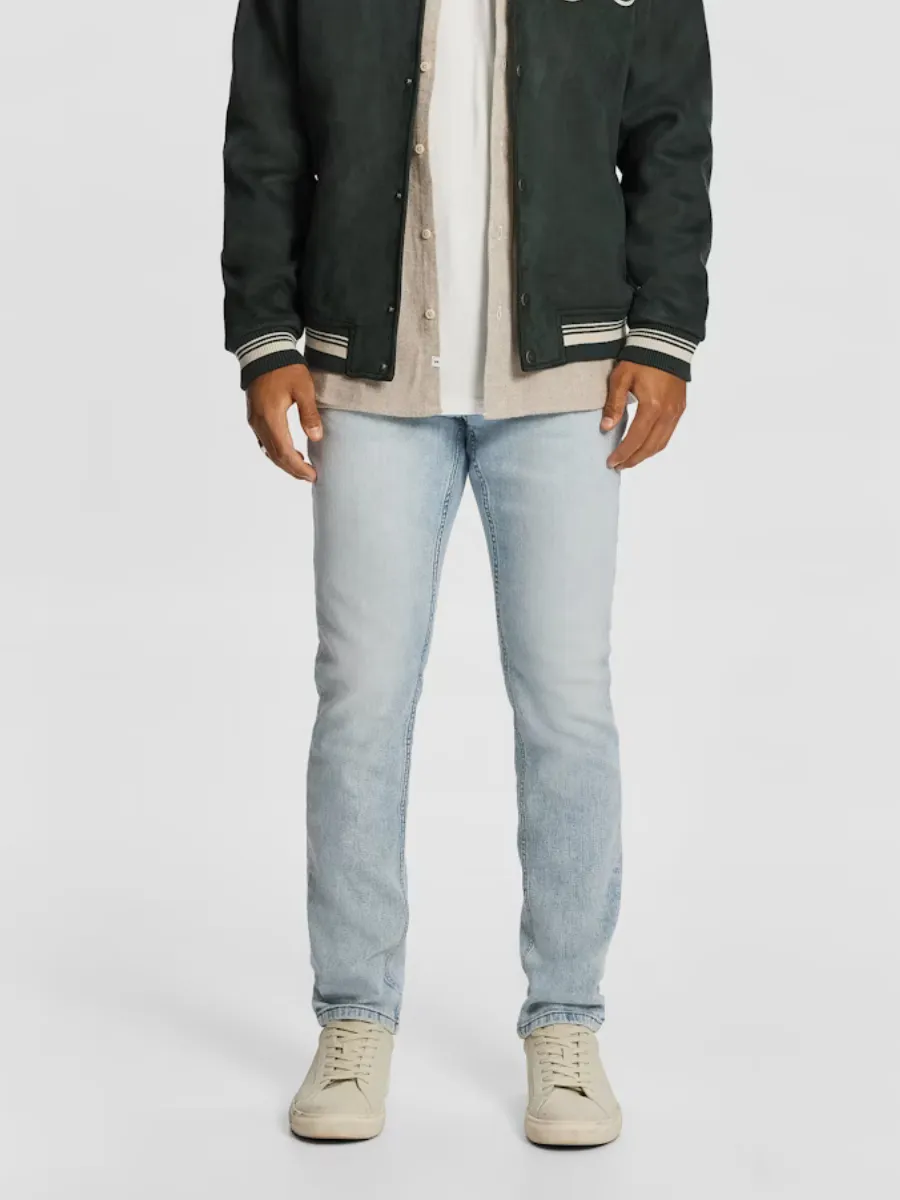 Light Blue Slim Fit Denim Jeans