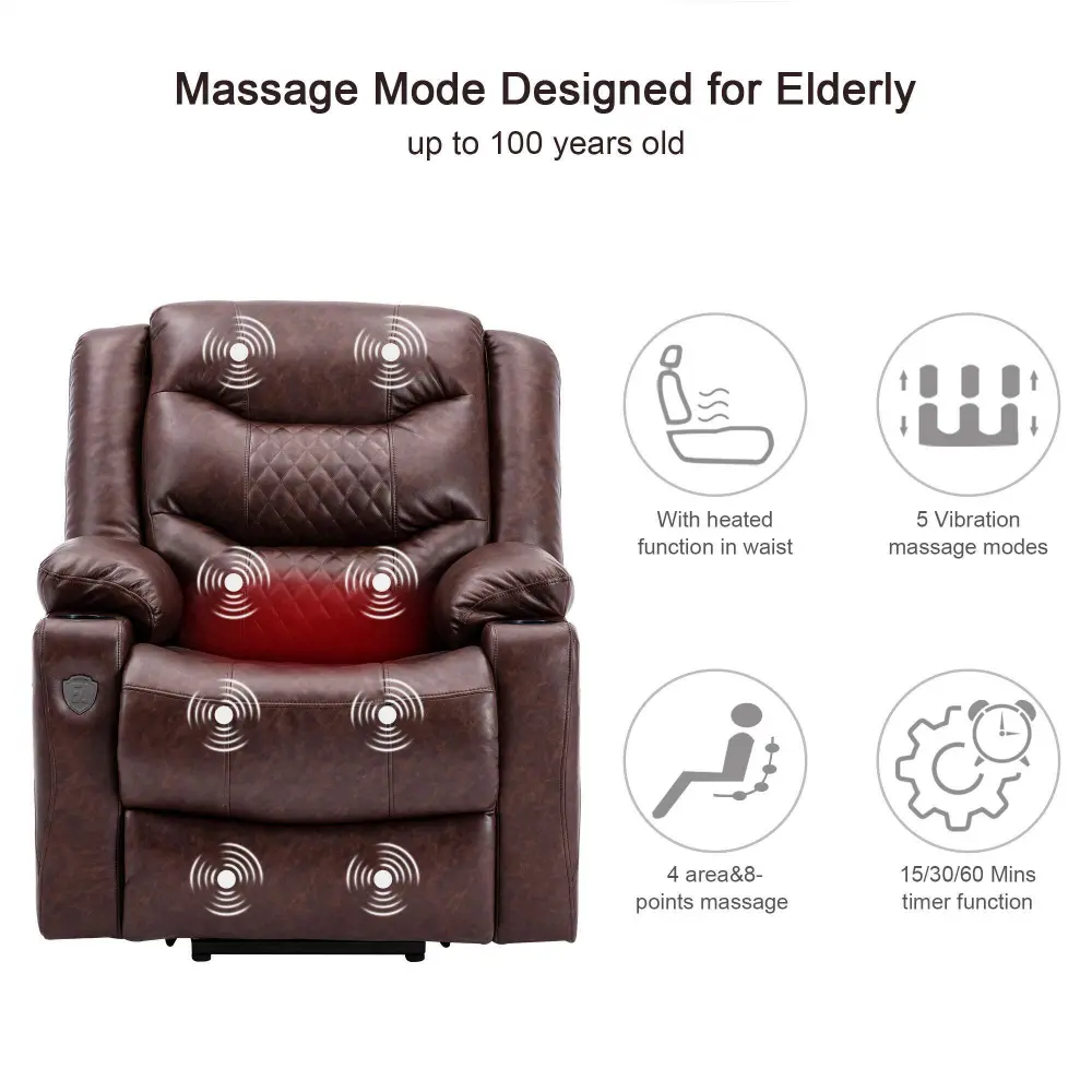 Massage and Heat Function Electric Recliner Chair