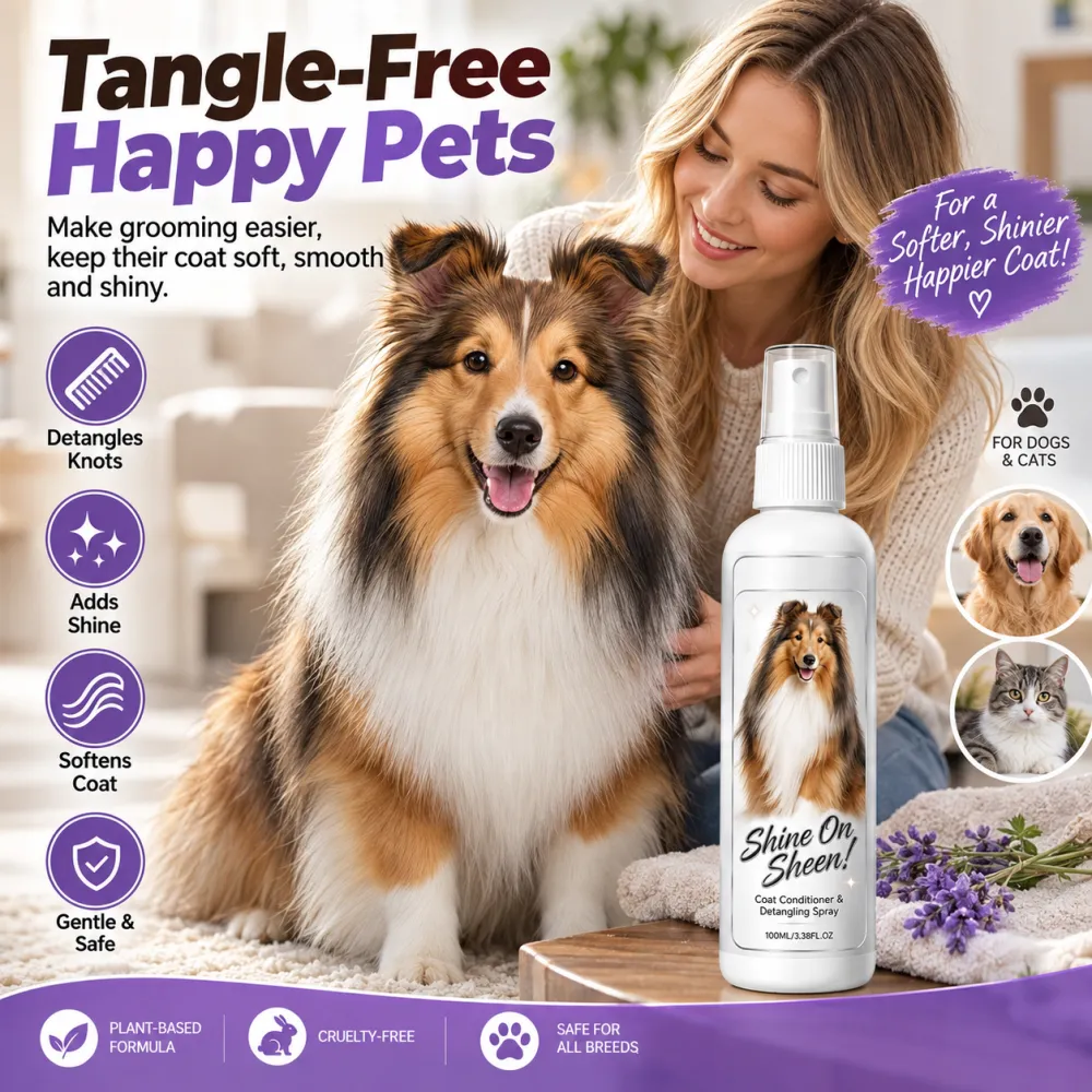Pet Coat Detangling and Conditioning Spray