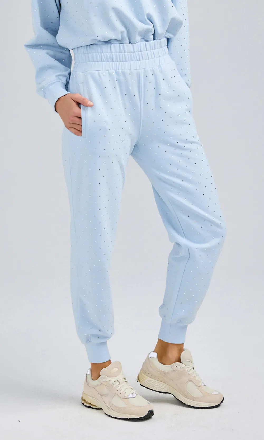 Light Blue Cuffed Trousers