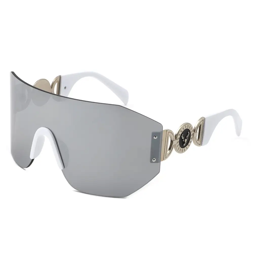 Square Rimless Frame Sunglasses