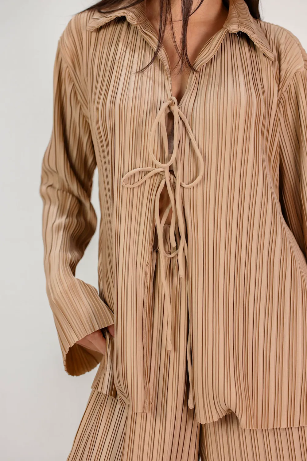Tailored Pleated Pants Set