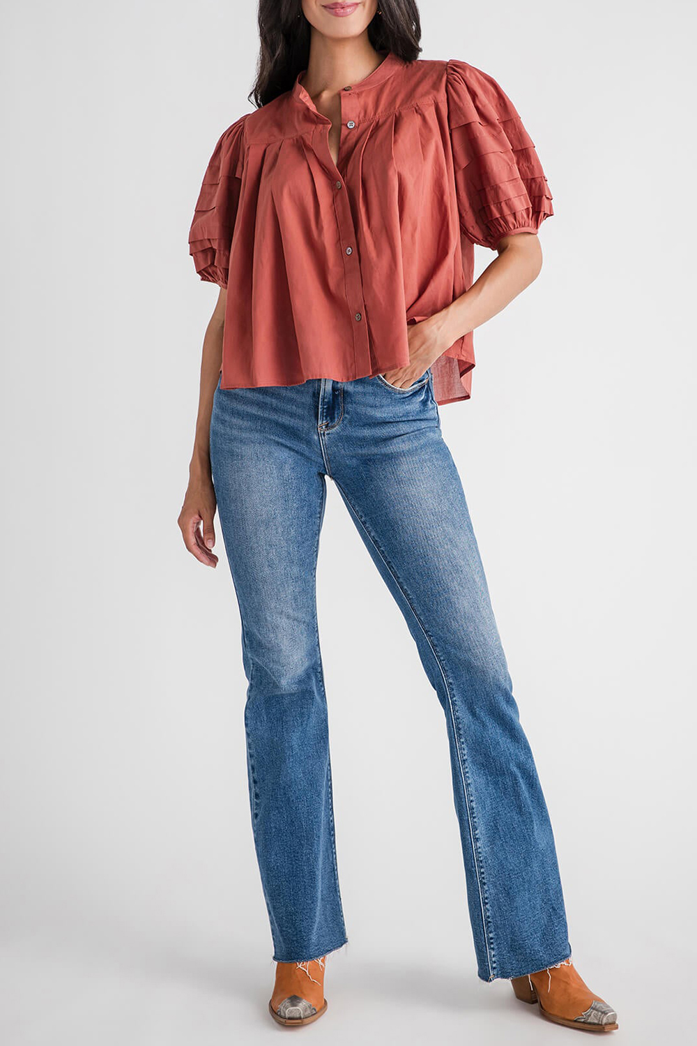 Olivaceous Dakota Top - marsala