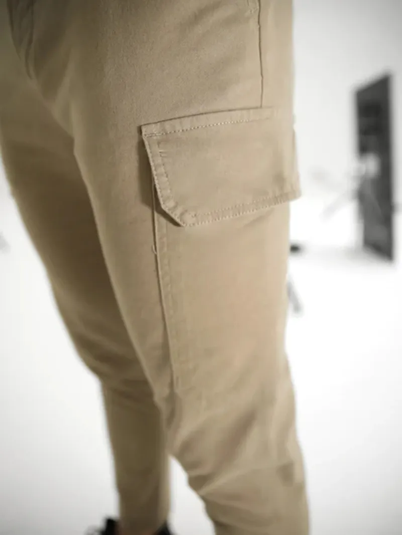 Men's Khaki Stretch Twill Pants