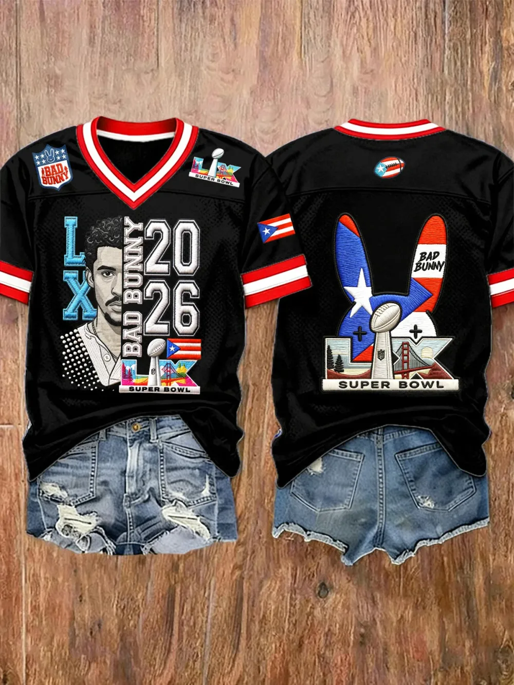 Women'S Puerto Rican Printed Casual Slimming T-Shirt