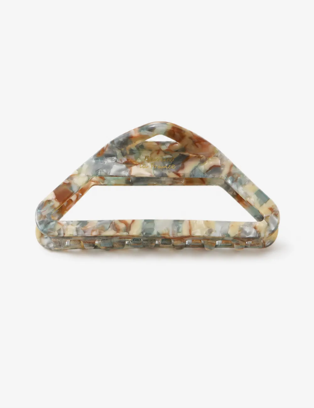Triangular Hollow Marbled Hair Clip