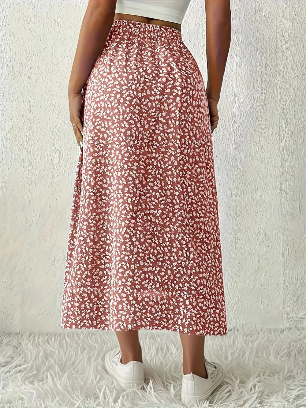 Slit Printed Ease So Skirt