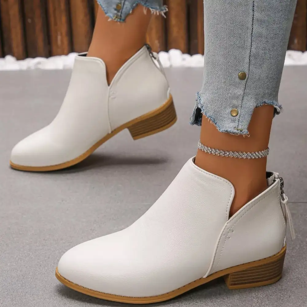Versatile Pointed Toe Block Heel Boots