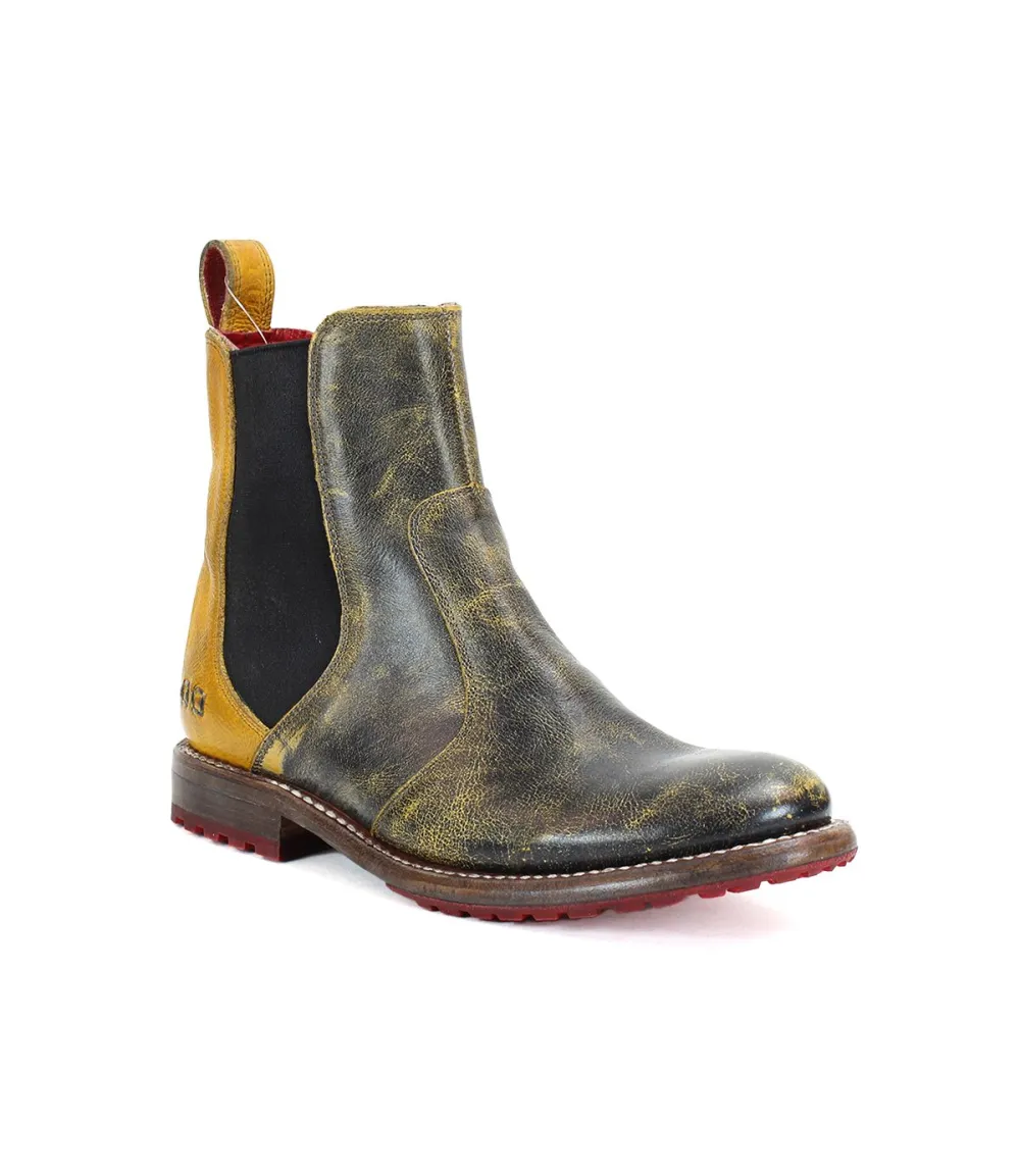 Slip-On Distressed Chelsea Boots