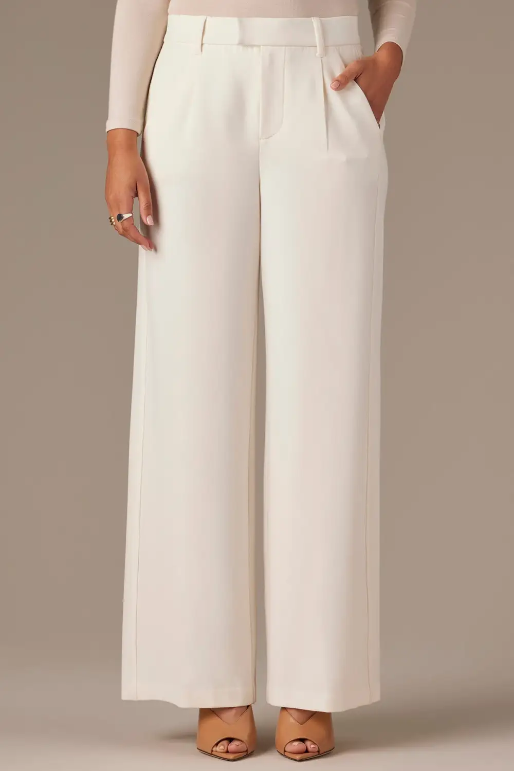 Petite Side Panel Tailored Trousers
