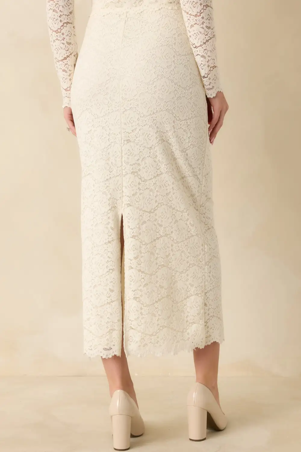 Lace Midi Skirt