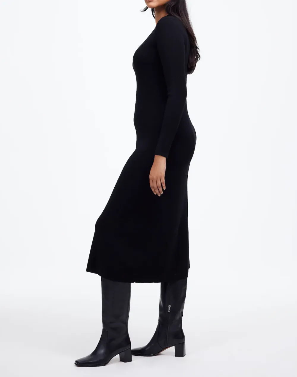 Wool Sweater Midi Dress