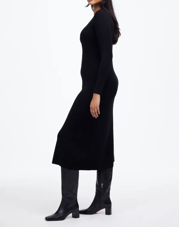 Wool Sweater Midi Dress