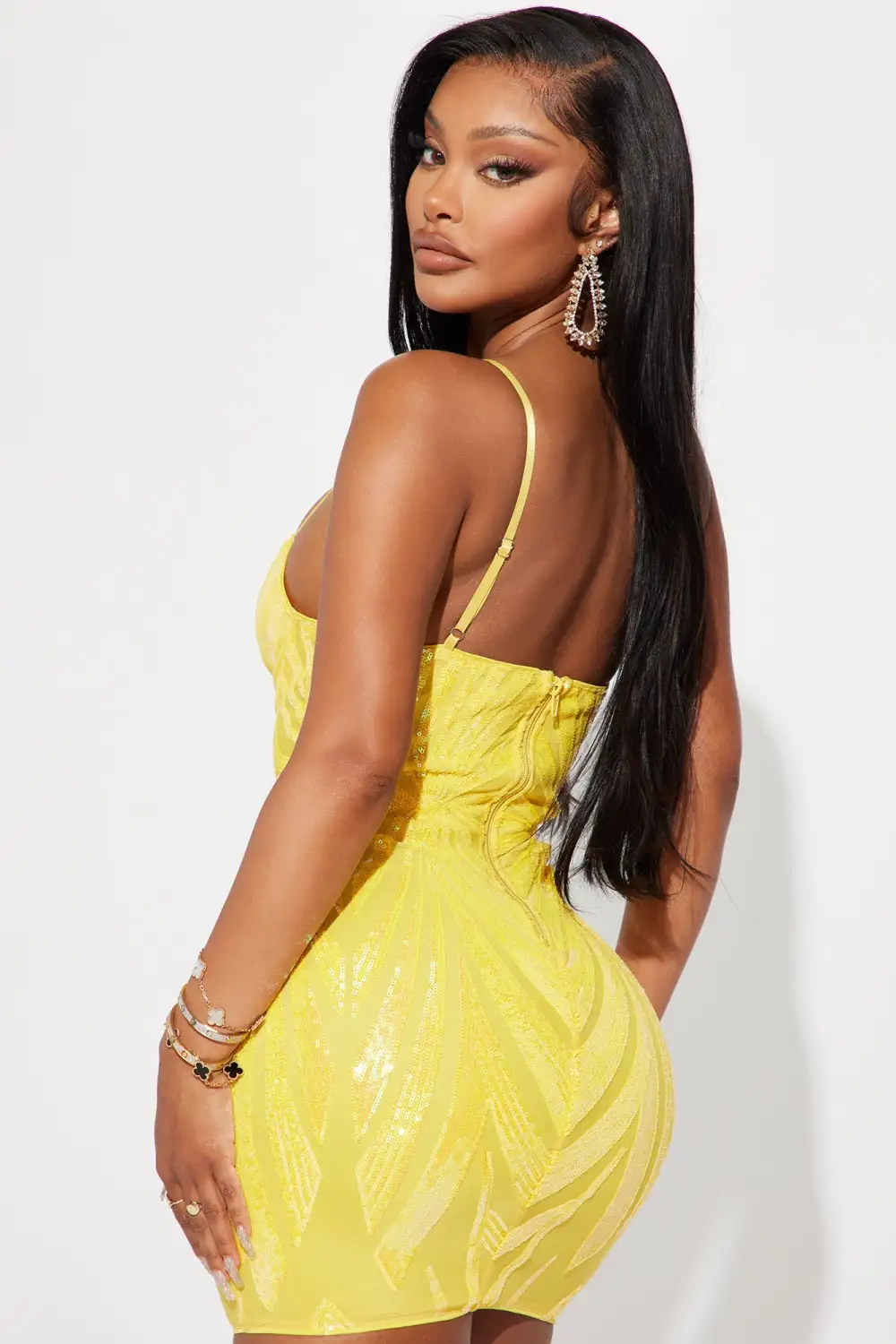 Jazmine Mini Dress - Yellow