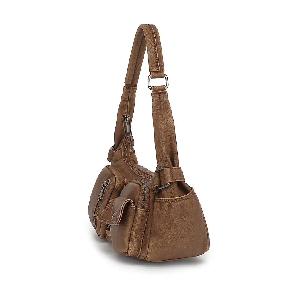 Distressed Washed Hobo Bag