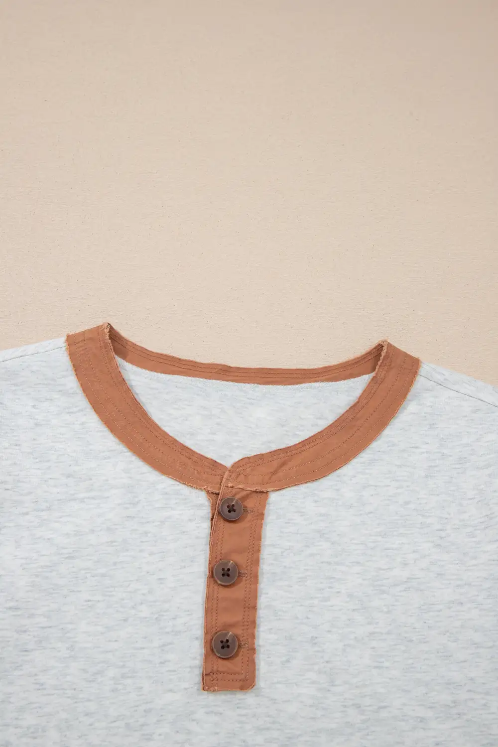 Classic Raw Seam Color Block Tee