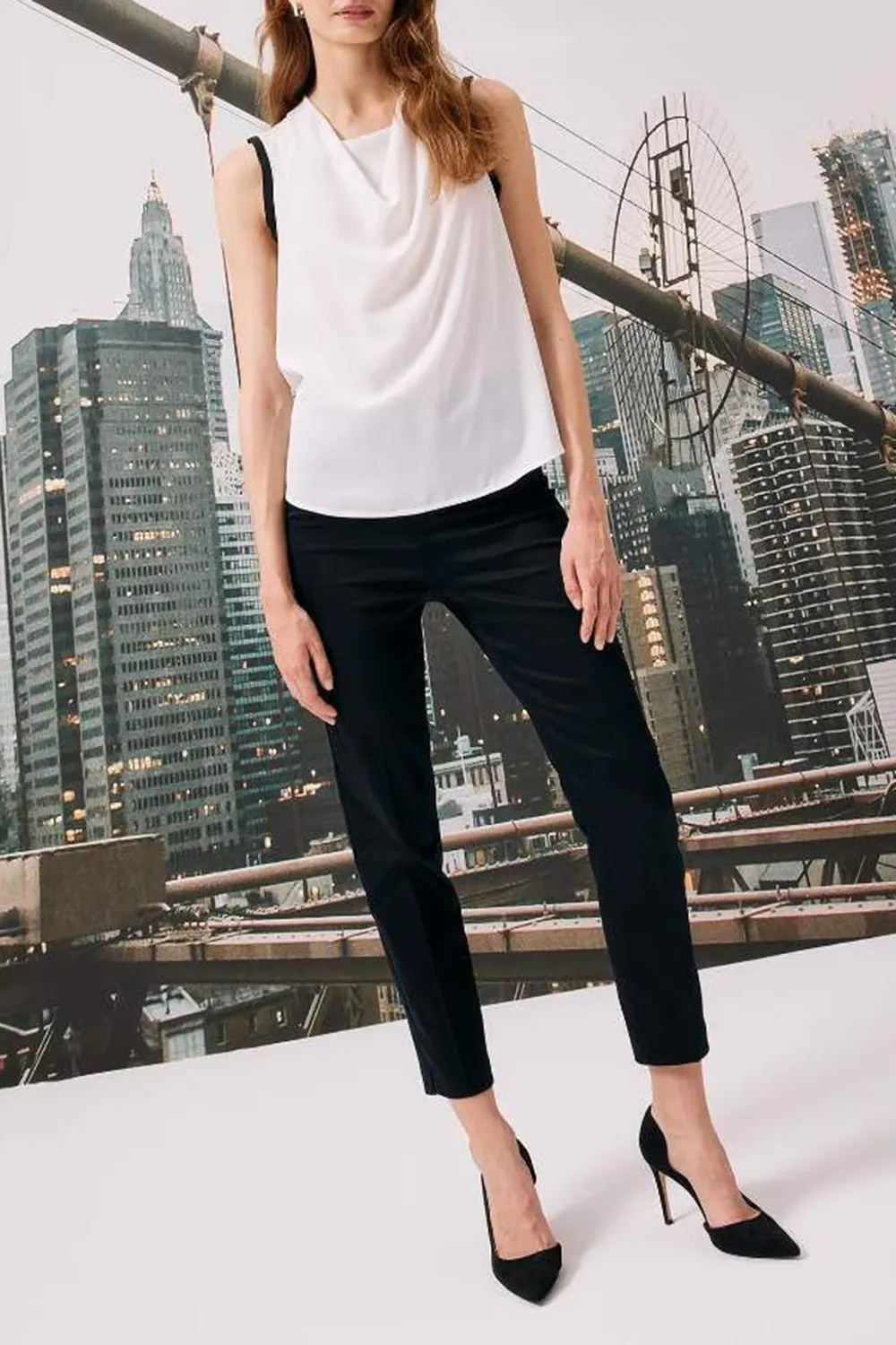 Elastic-Waist Solid Training Pants