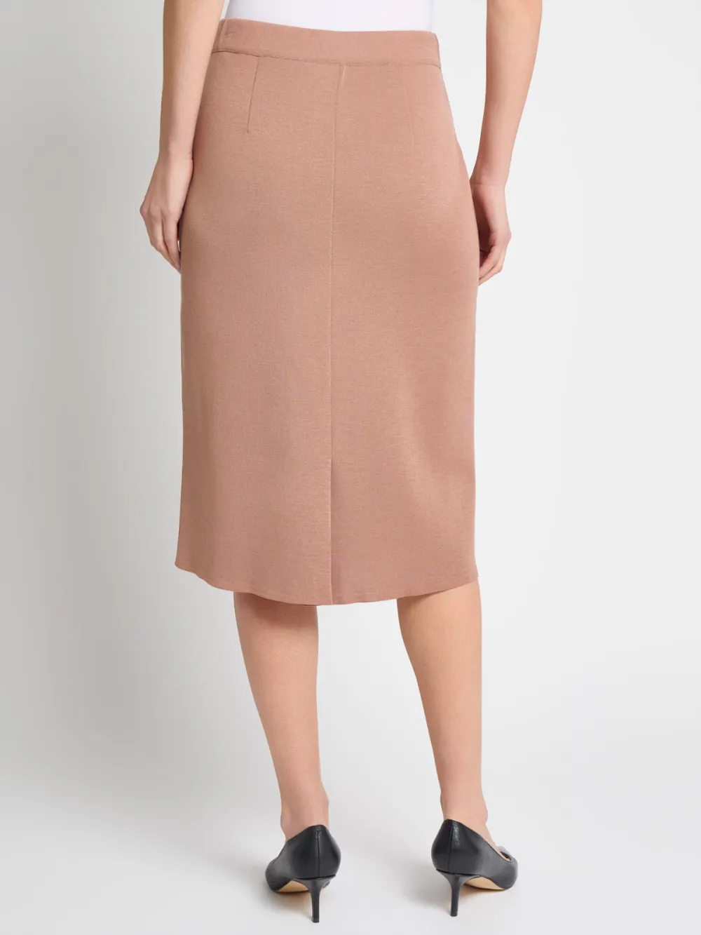 Elastic Knitted Half Skirt