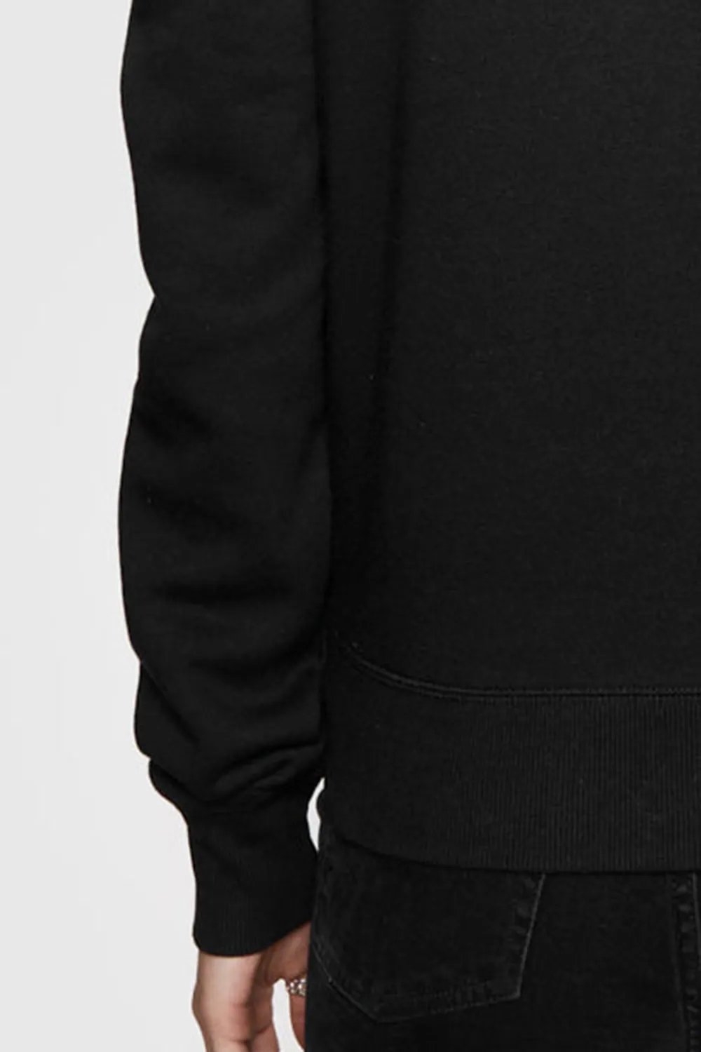 Black Leg Of Mutton Sleeve Hoodie