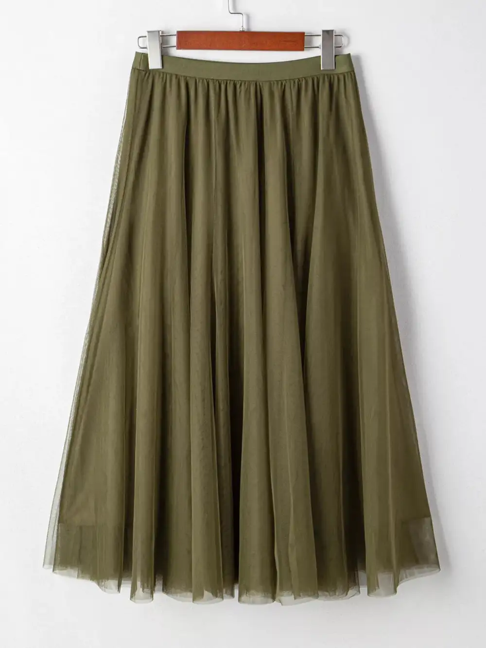 Tulle Line Midi Skirt