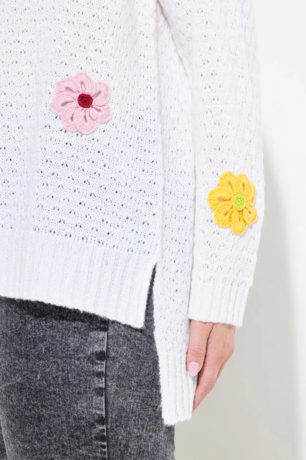 Ribbed V-Neck Sweater