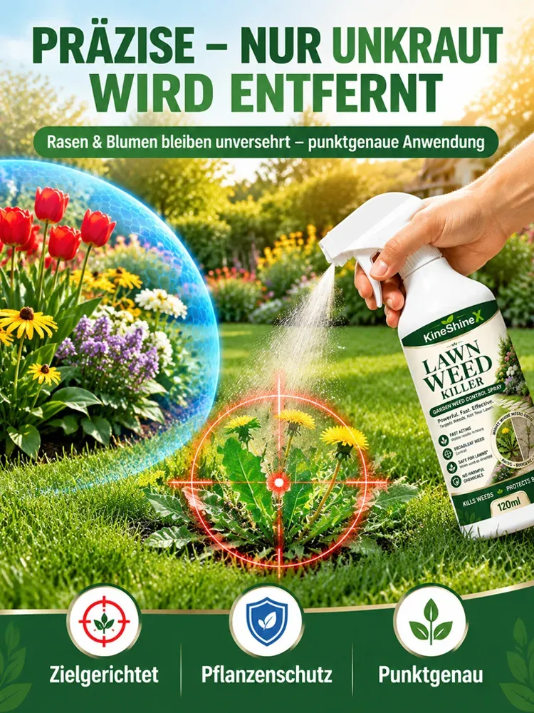 Unkrautvernichter für Gartenrasen Spray