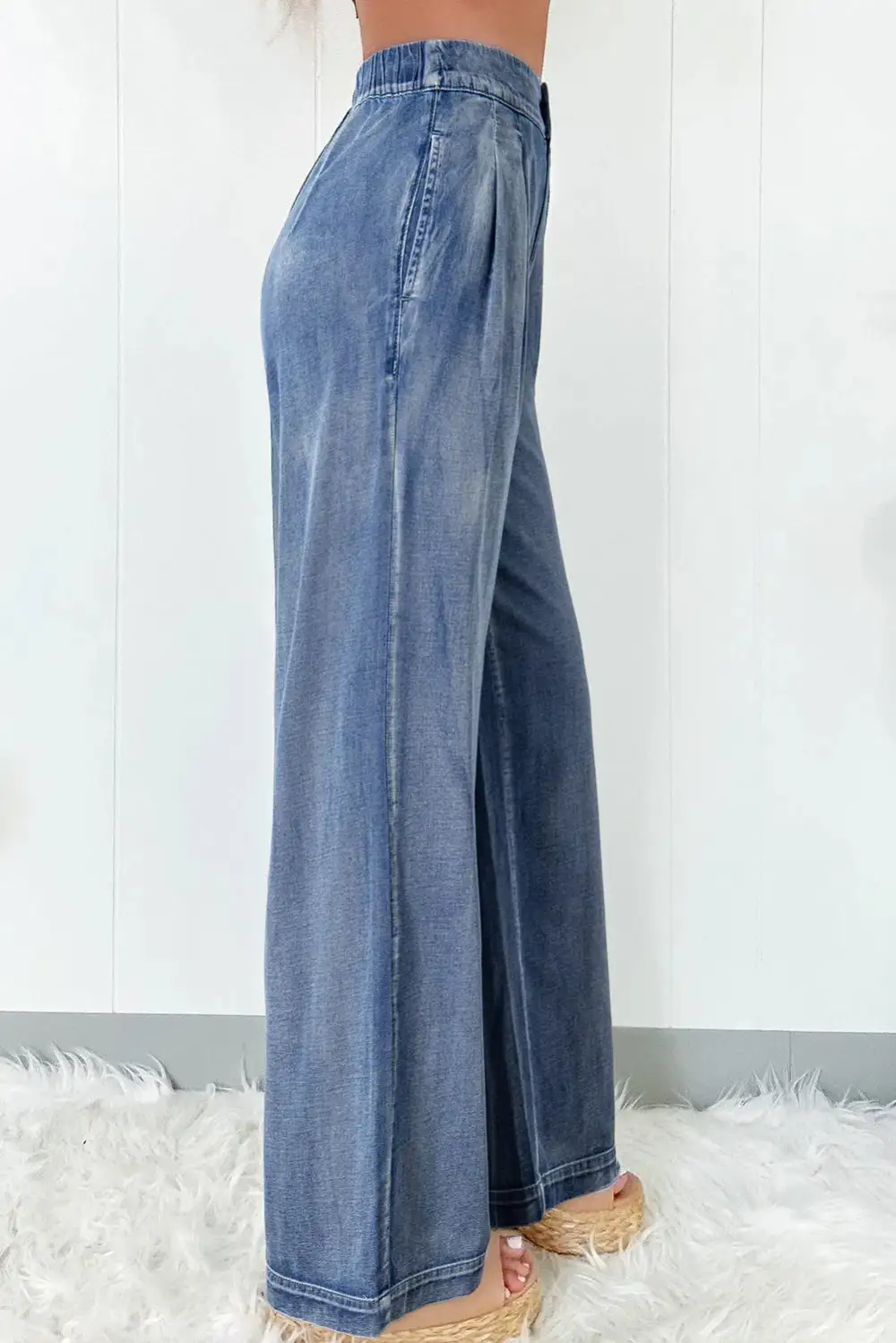 Wide Leg High Waist Dusk Acid Jeans