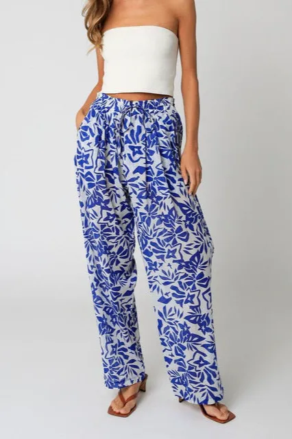 Modern Roomy Drawstring Cotton Blend Casual Pants