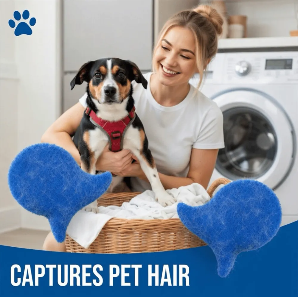 Fish-shaped Pet Hair Remover, Reusable Lint Catcher for Washer & Dryer, Clothes, Bedding, Fabrics✨