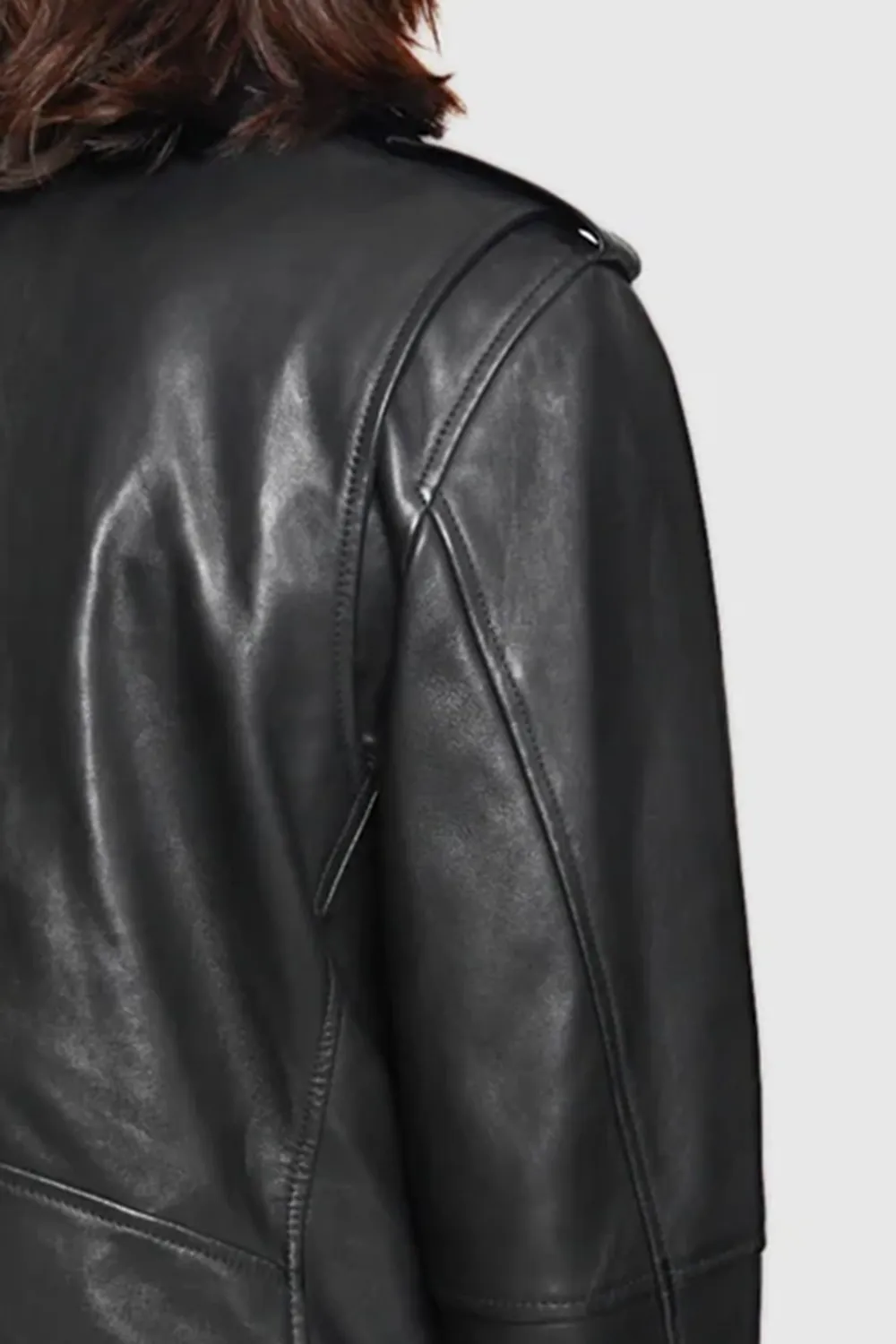 Women'S Stylish Suit Collar Leather Jacket