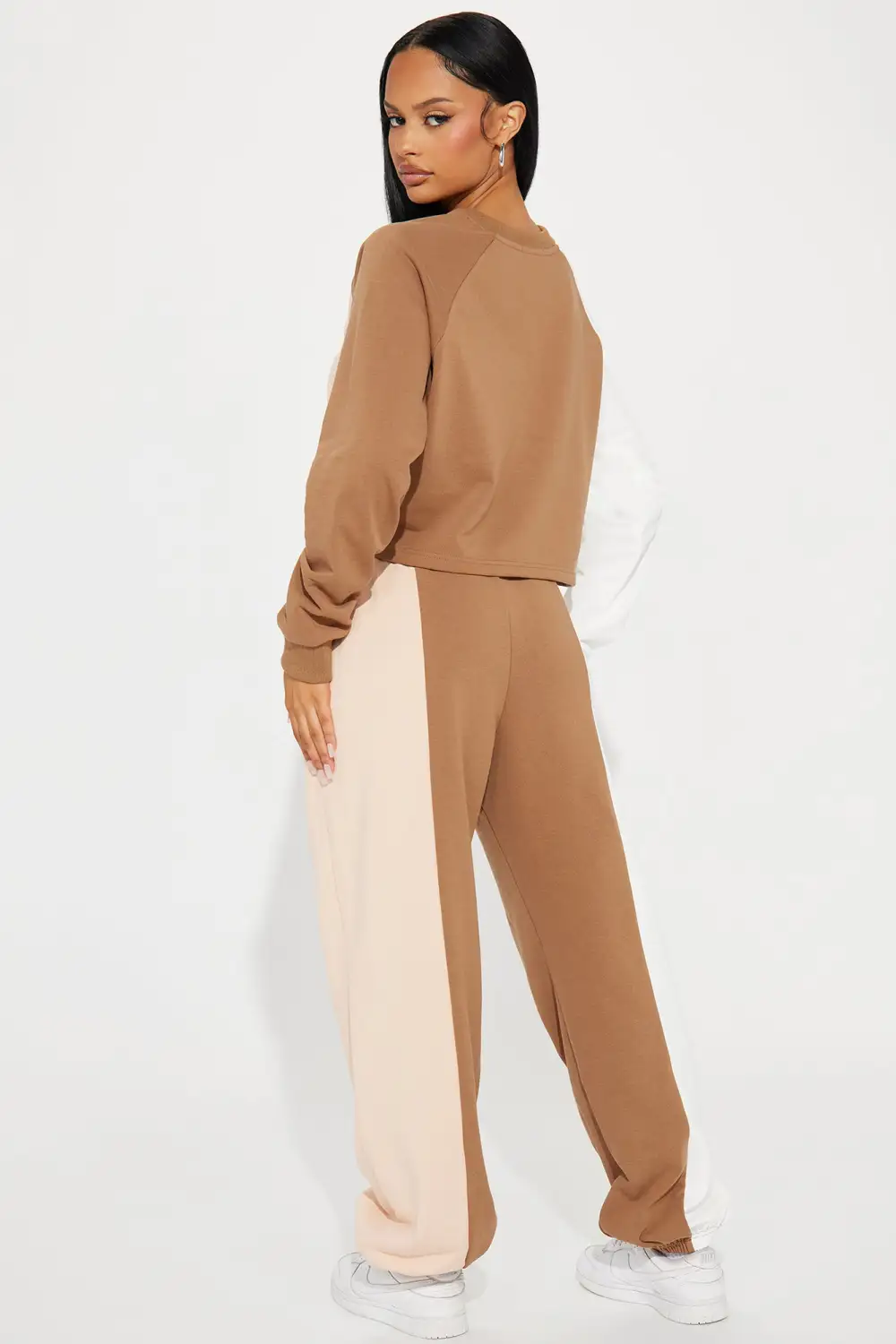 Leaving You Behind Jogger Set - Taupe/combo