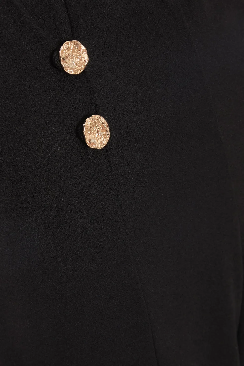 High-Rise Button-Detail Wide-Leg Women's Flared Trousers