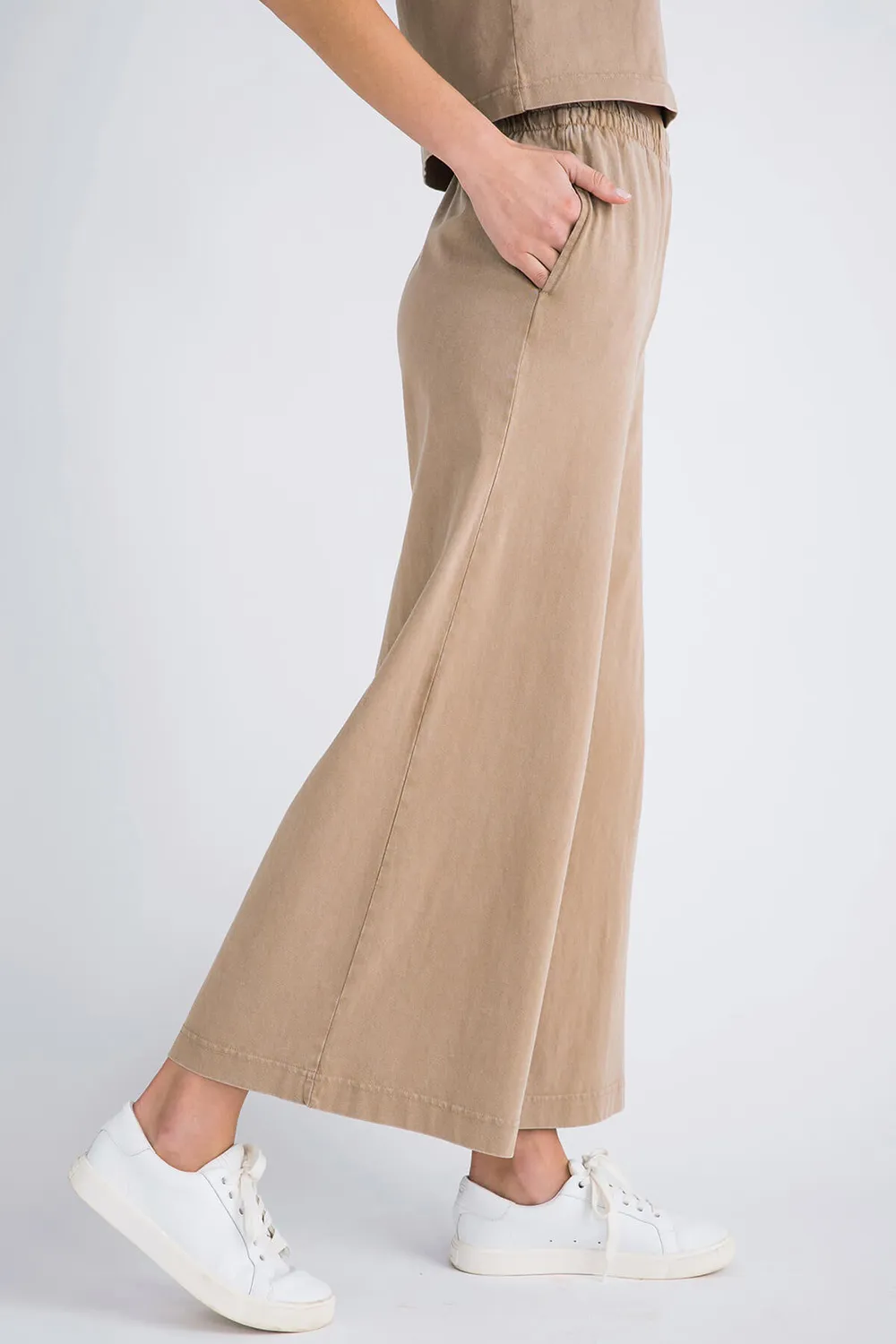Z Supply Scout Jersey Flare Pocket Pant - cocoa berry