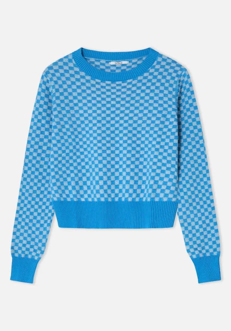 TURQUOISE PICNIC SWEATER