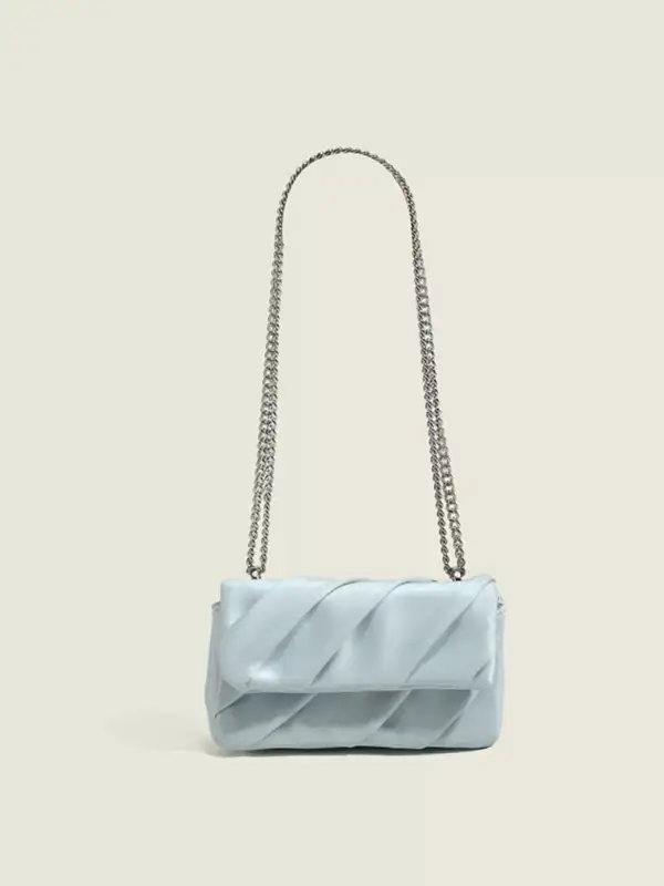 Ruched Flap Crossbody Bag