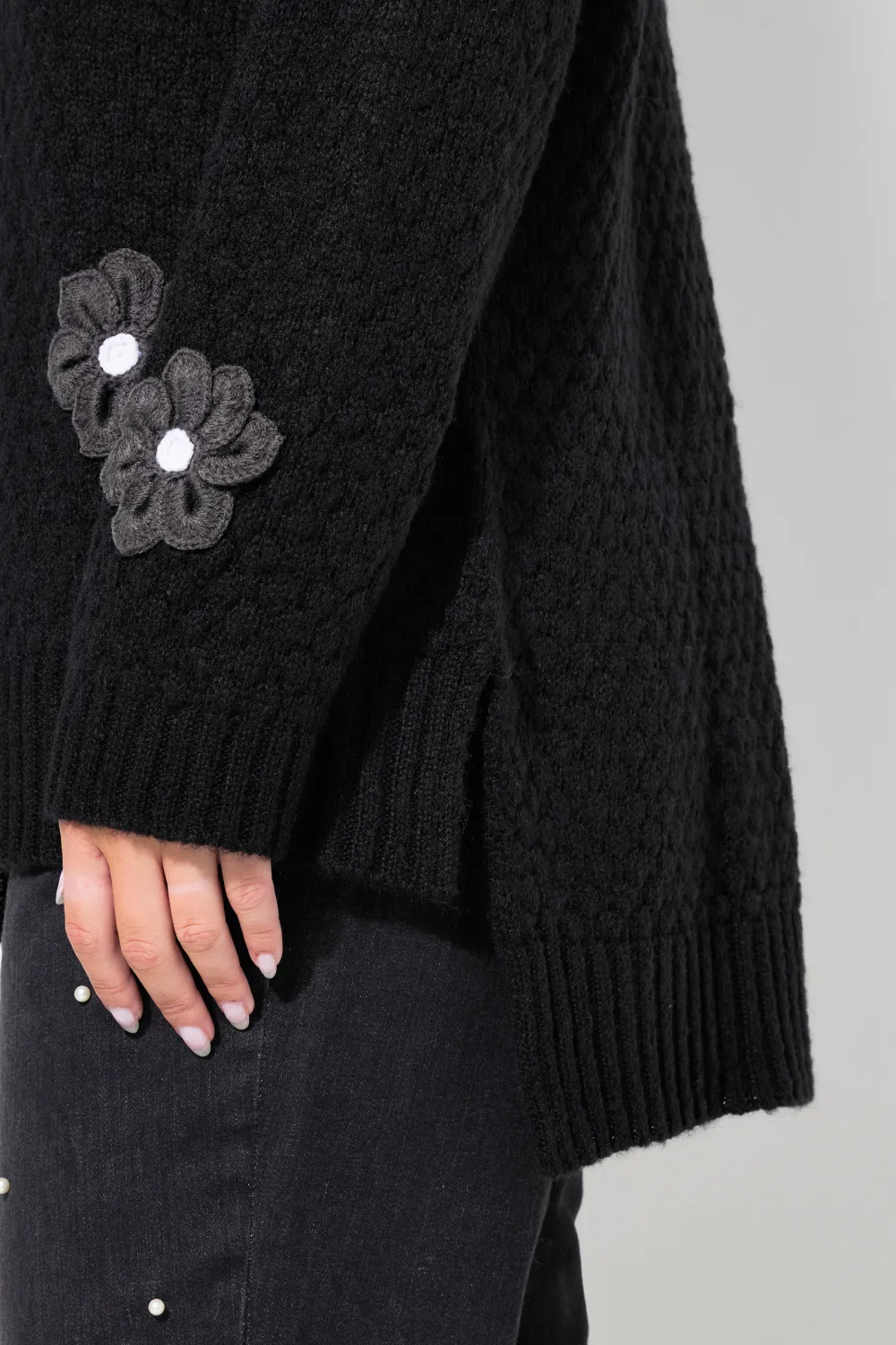 Ribbed V-Neck Sweater