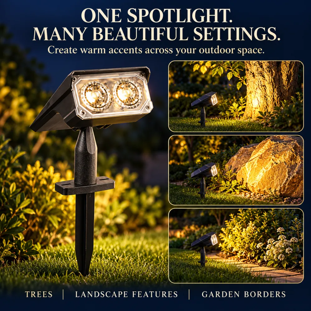 Solar Spotlight Outdoor Garden Lawn Light