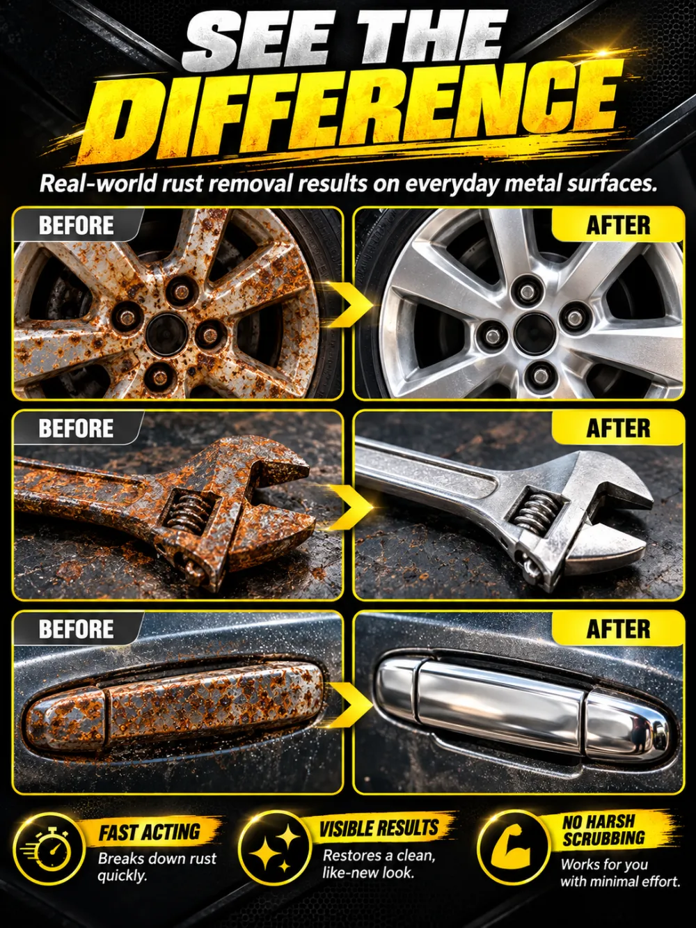Rust removal and refurbishment agent