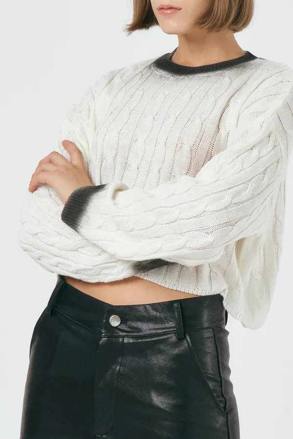 Faded Knitted Top
