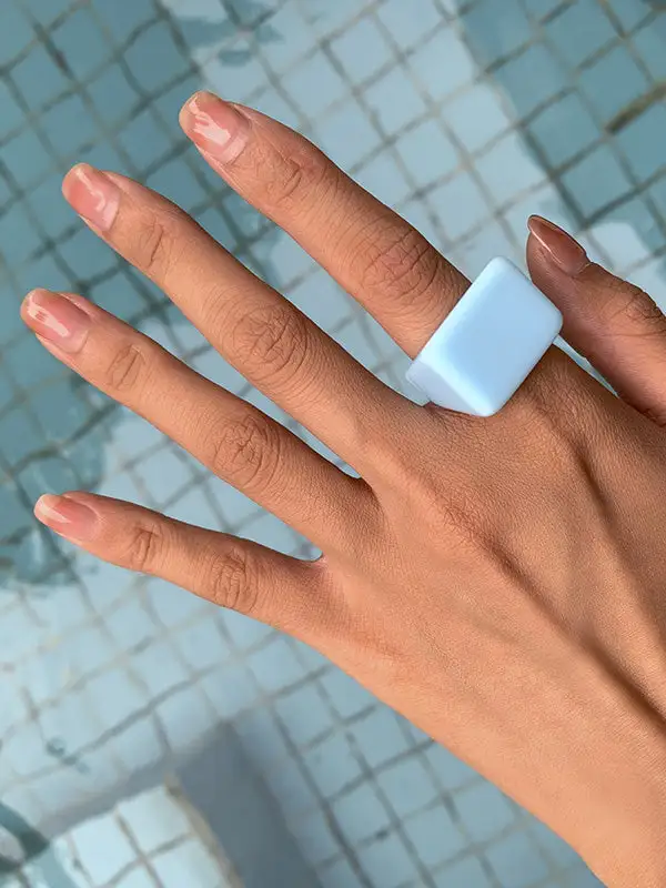Refined Resin Geometric Ring