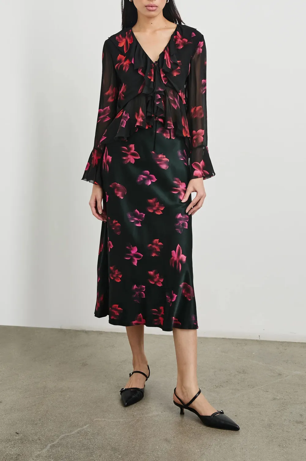 Art Print Women's Long A-Line Skirt