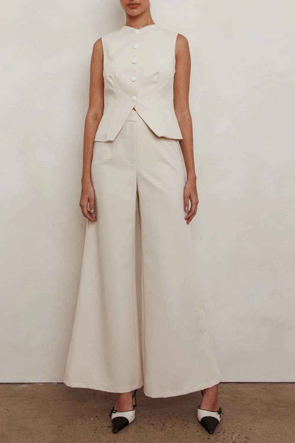 Simple And Versatile Loose Flared Women's Trousers