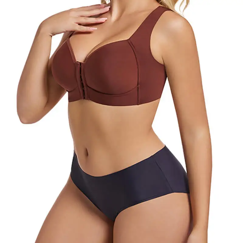 Front Closure Full Coverage Bra Wireless Bra