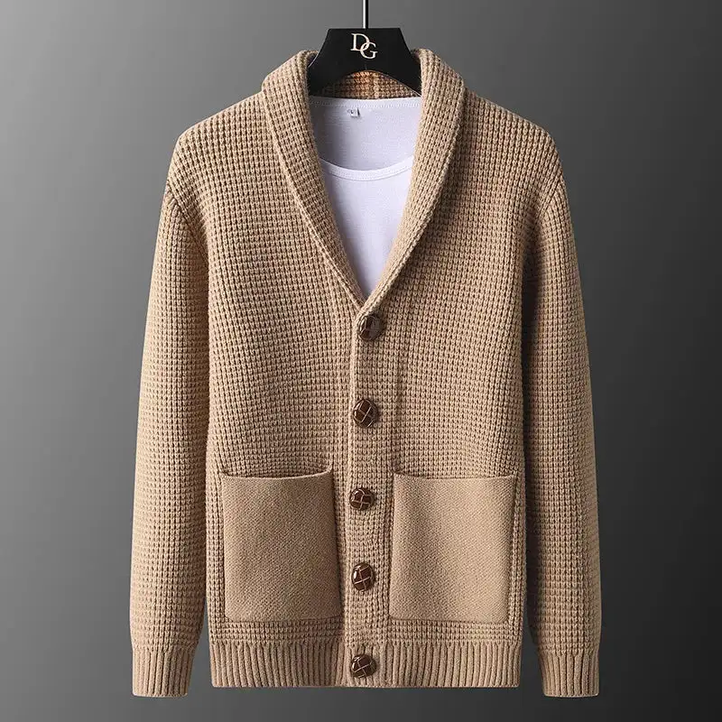 Shawl Collar Knit Cardigan
