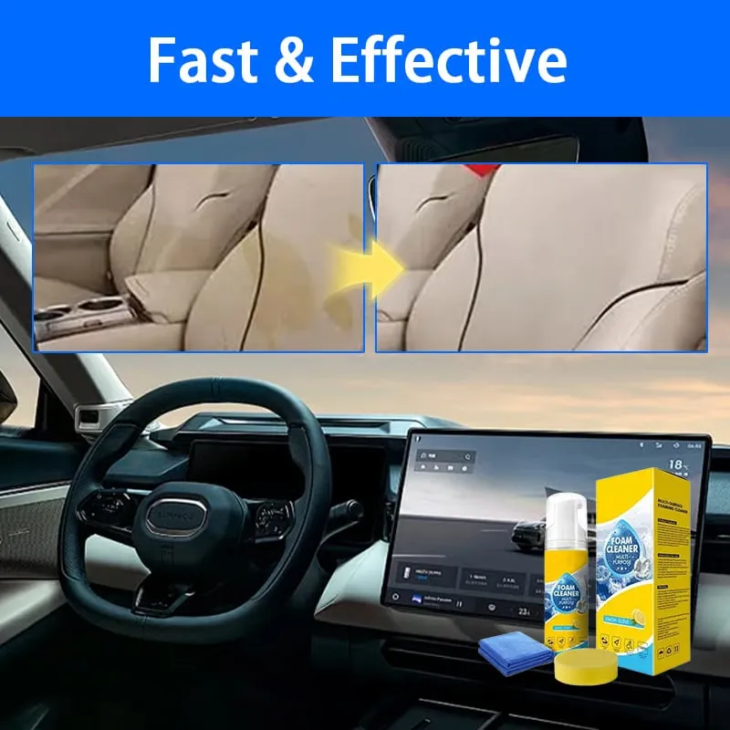 Car Interior Foam Cleaner – No-Rinse Formula