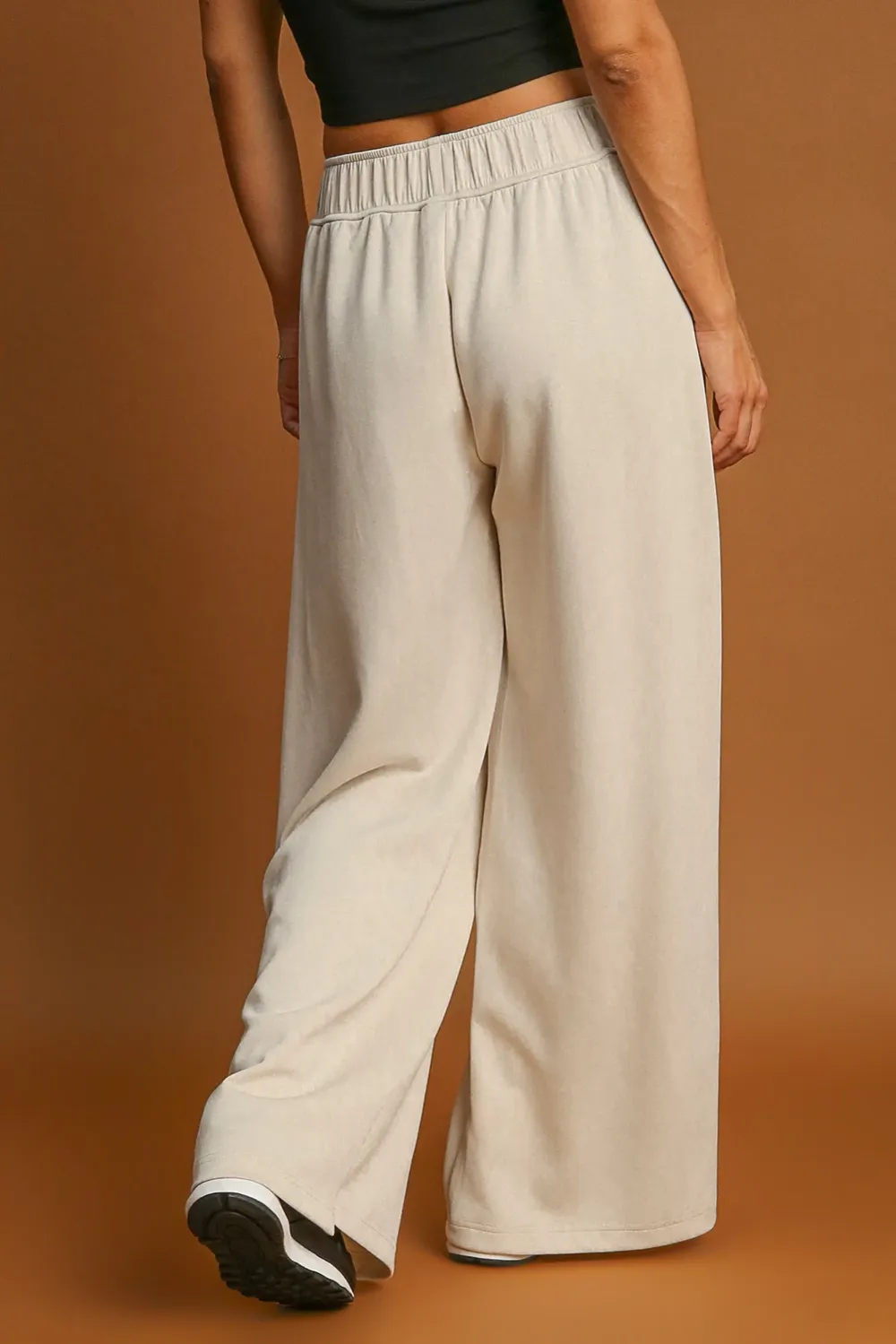 Loop Drawstring Wide Leg Pants