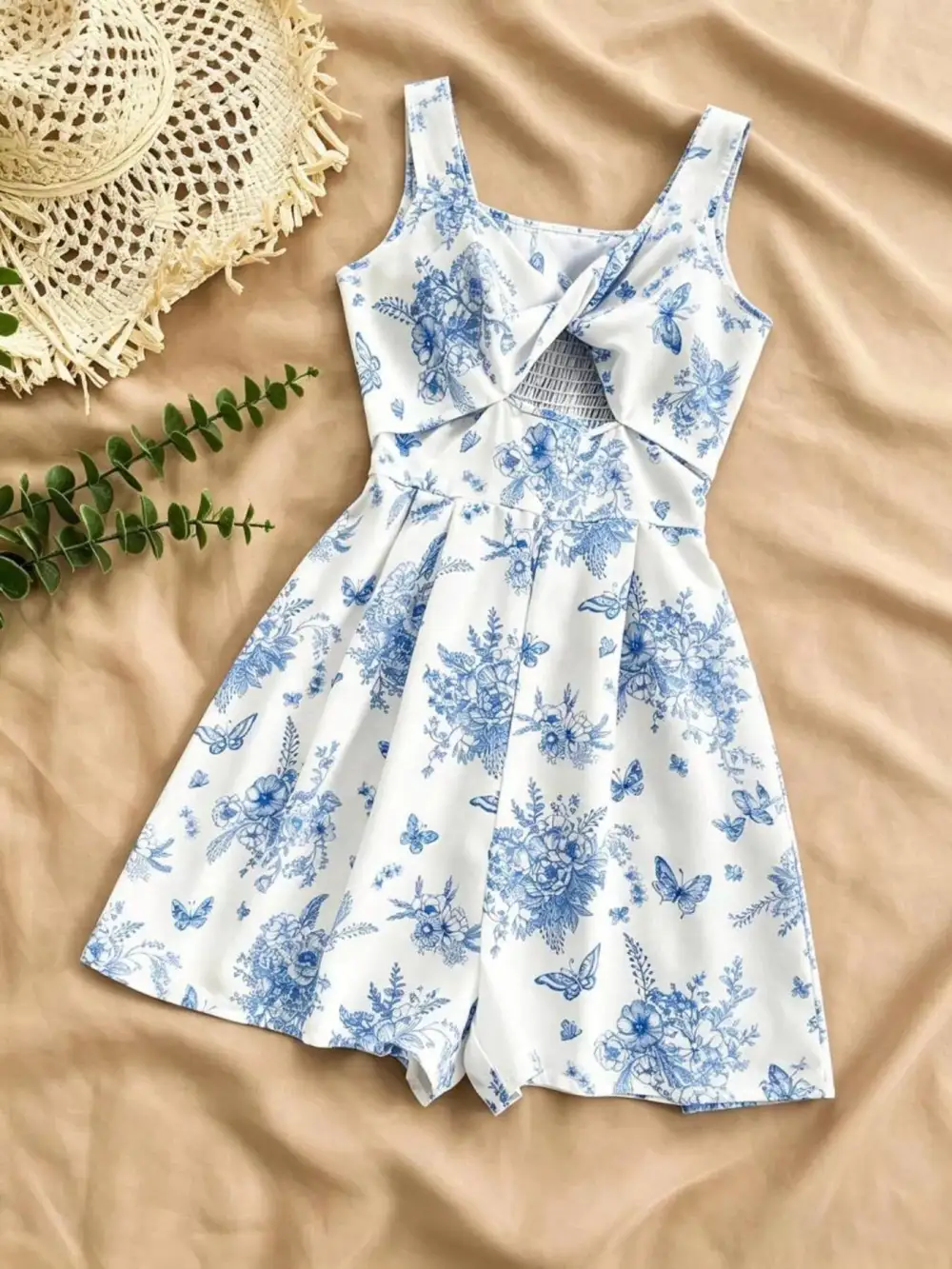 Floral Print Romper