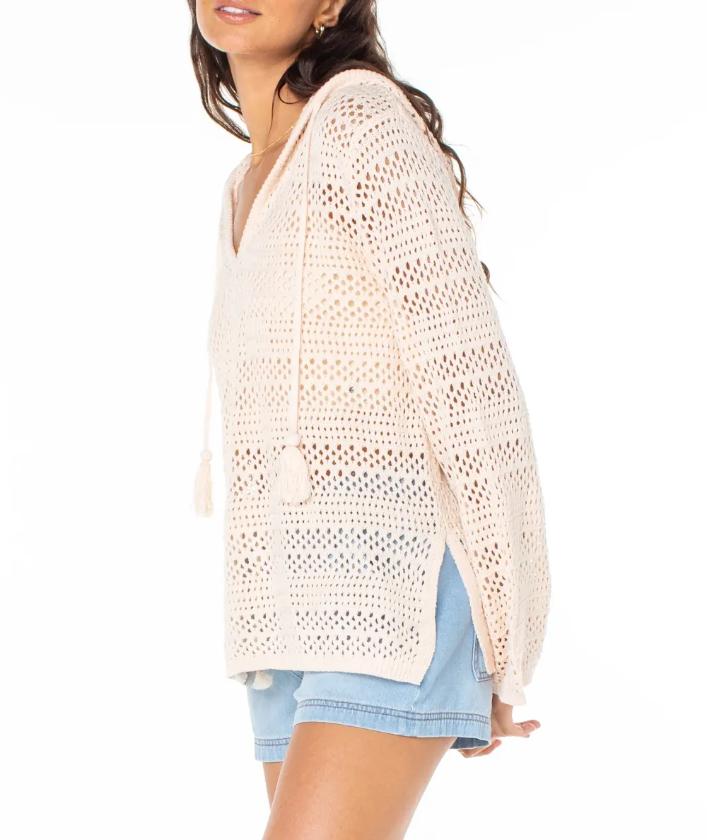 Women's Knitted Hooded Sweater